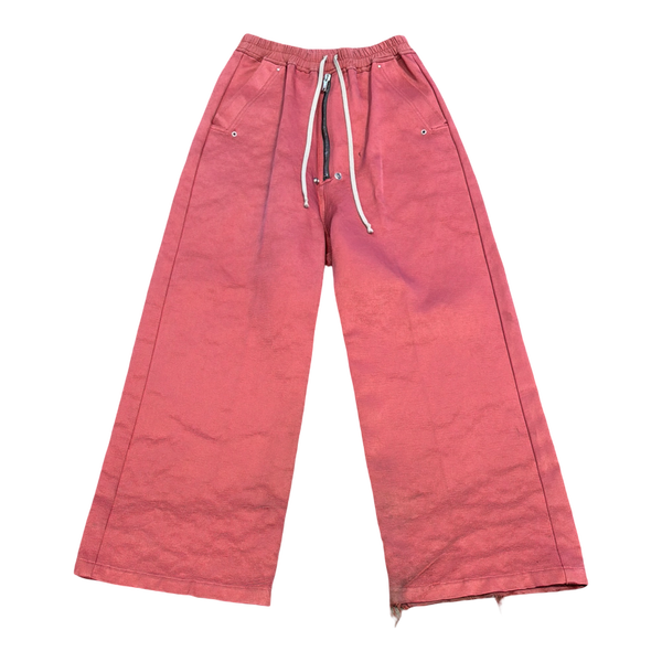 Rick Owens Geth Bela Silk Blend Trouser Carnelian Red
