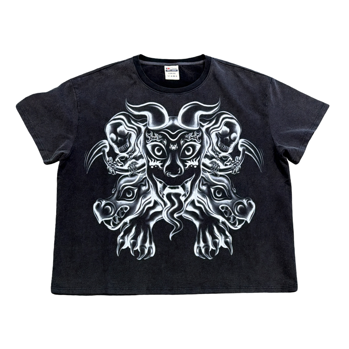 Chew Forever Lion Spray Tee Black