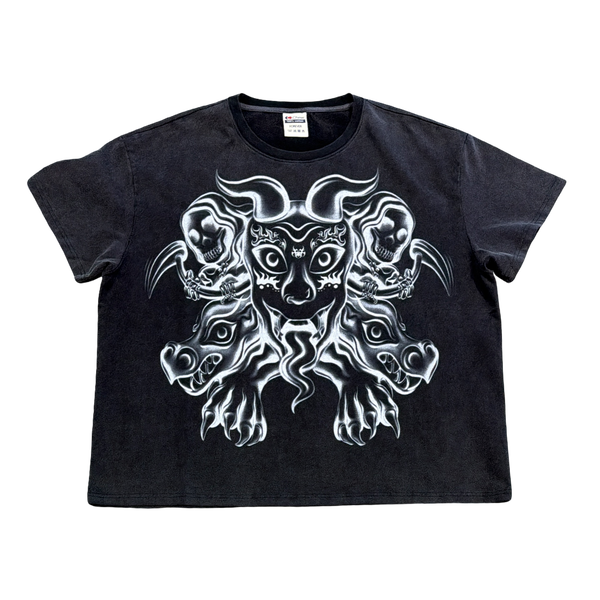 Chew Forever Lion Spray Tee Black