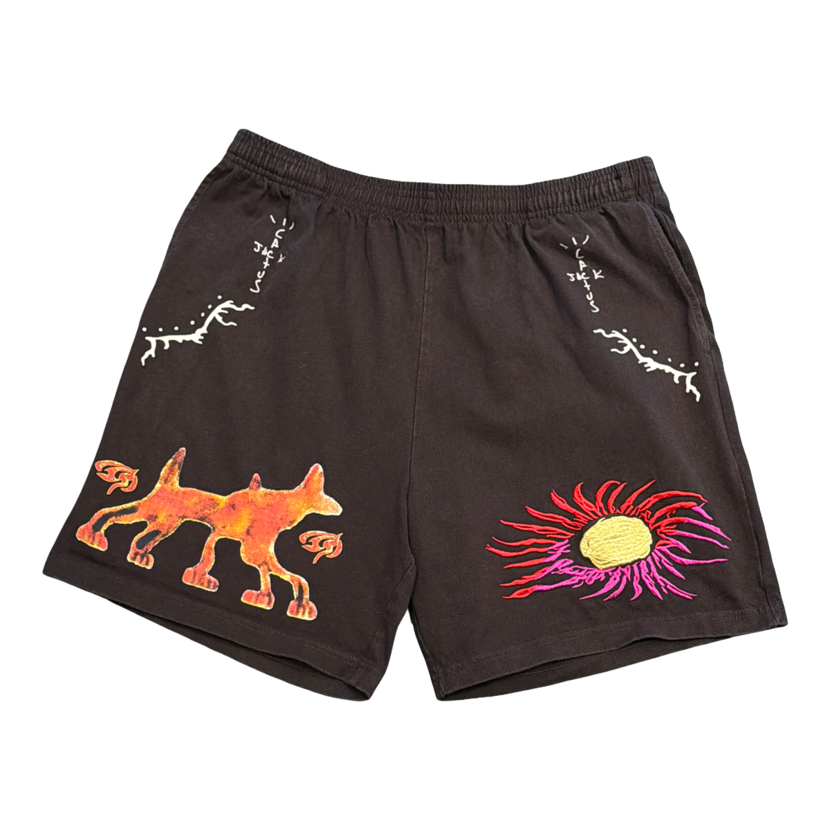 Travis Scott Cactus Jack Sun Shorts Brown
