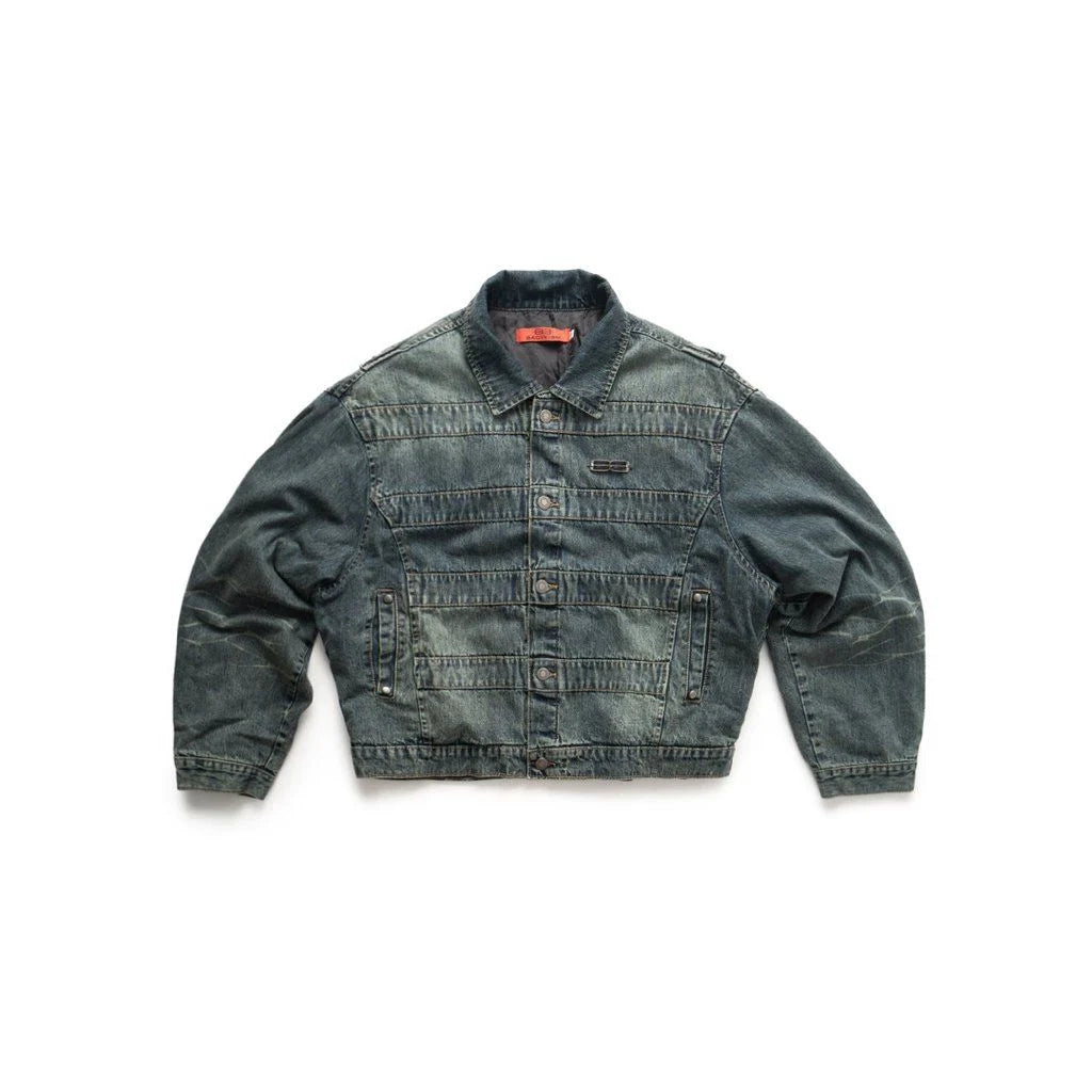 Bacykism BCK ASH OUT DENIM JACKET (BLUE)