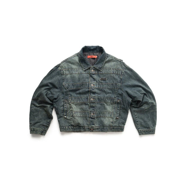 Bacykism BCK ASH OUT DENIM JACKET (BLUE)