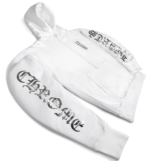 Chrome Hearts White Chrome Letter Hoodie