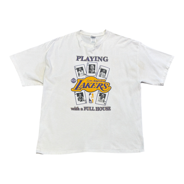 Vintage Los Angeles Lakers 2008 Western Conference Champions T-Shirt White