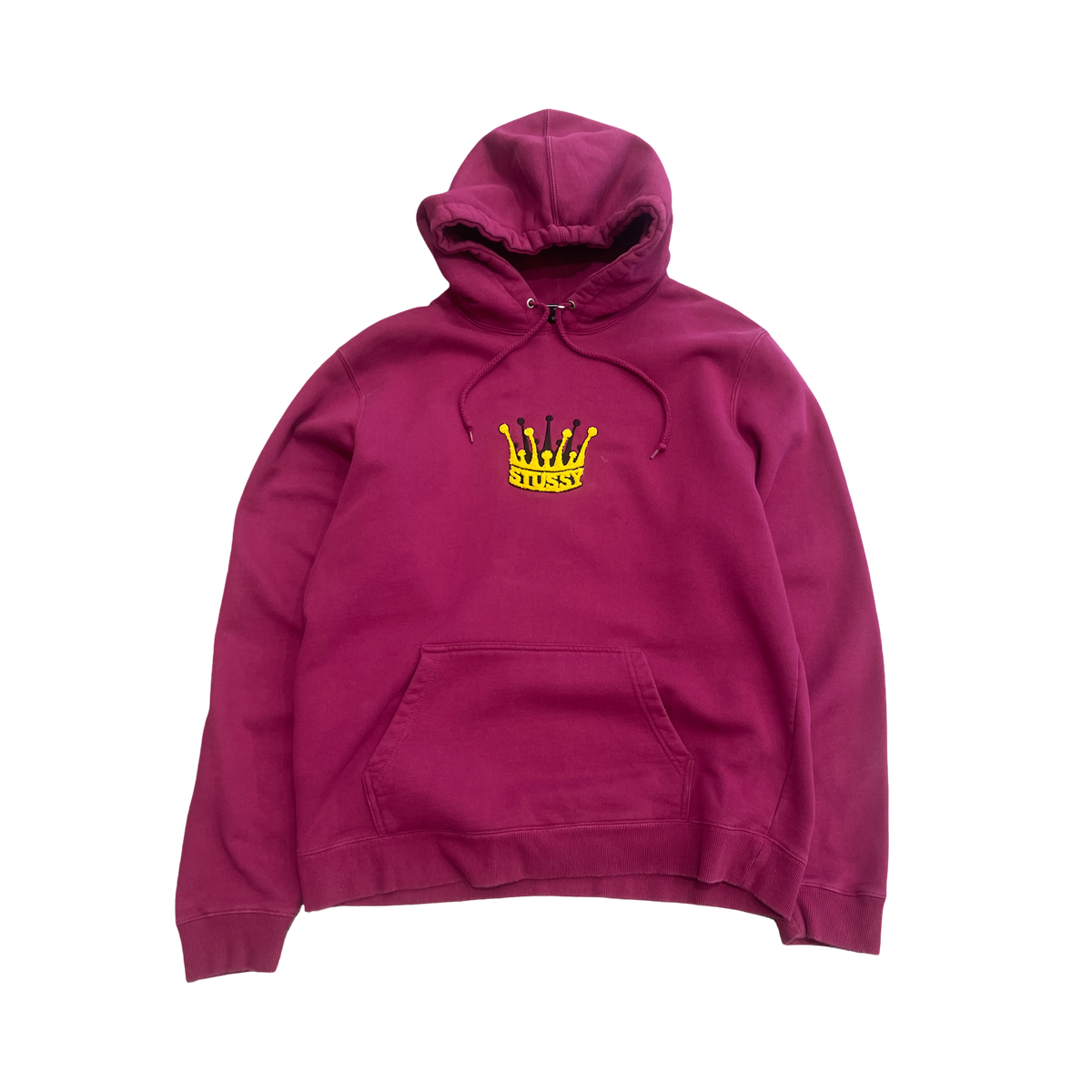 Stussy Crown Applique Chenille Hood Sweatshirt