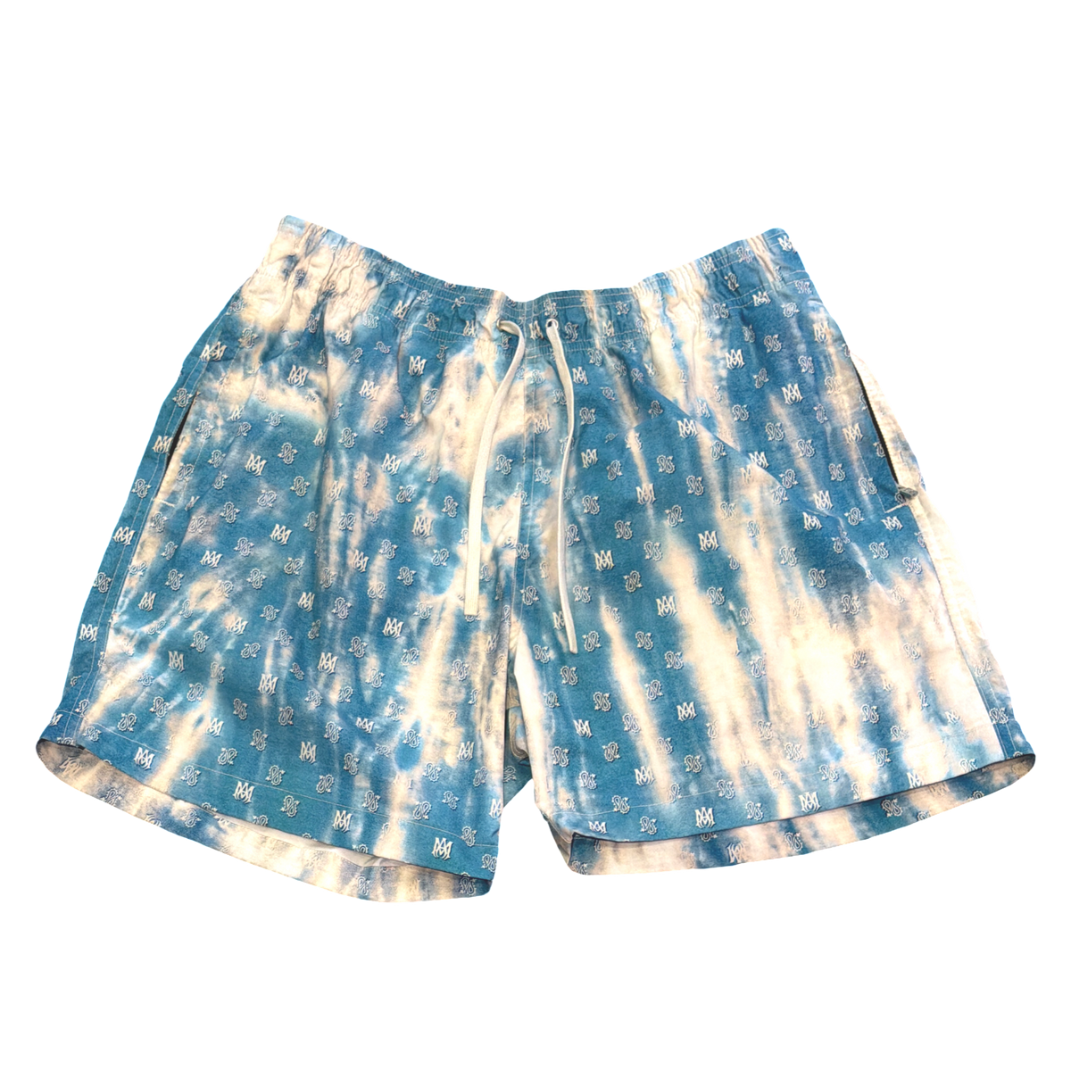 Amiri All Over Swim Shorts Blue