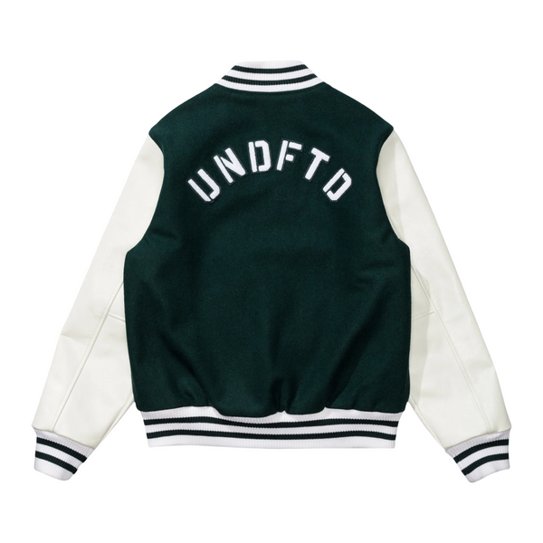 BAPE x Undefeated Varisty Jacket Green/White