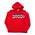 Gucci Mirror Print Logo Hoodie Red