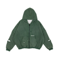Commons Reversible Thermal Zip Up Faded Green/White
