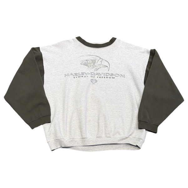 Vintage 1997 Harley Davidson Two Tone Sweatshirt