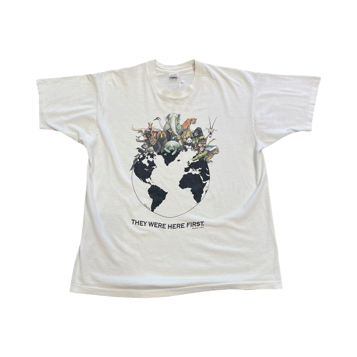 Vintage They Were Here First 90s Tee