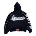 Supreme Playoffs Zip Up Hooded Sweatshirt Black