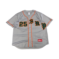 Supreme Old English Baseball Jersey Grey