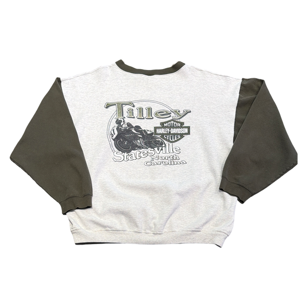 Vintage 1997 Harley Davidson Two Tone Sweatshirt