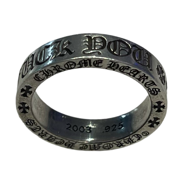 Chrome Hearts Spacer F*** You Ring