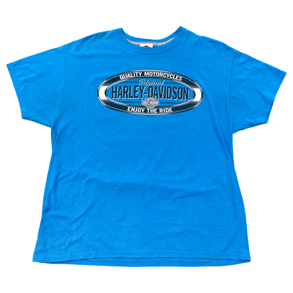 Vintage Harley Davidson Amarillo Blue Tee