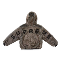 Supreme Reversible Faux Fur Hooded Work Jacket Black