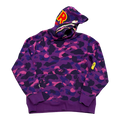 BAPE Color Camo 2Nd Shark Pullover Hoodie Hoodie Purple