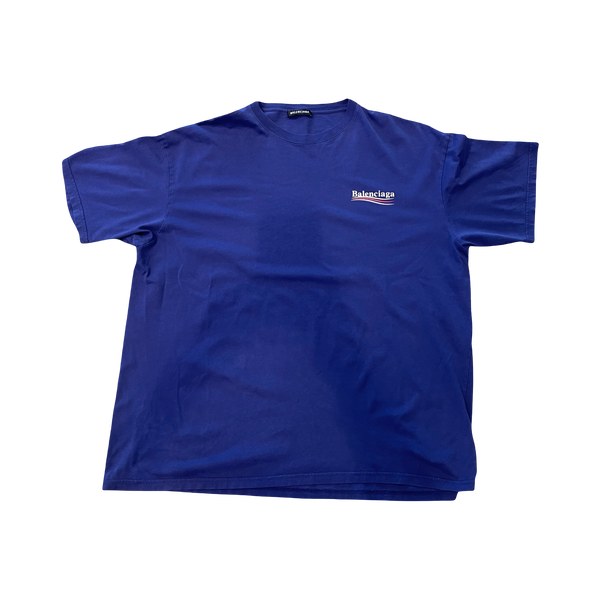 Balenciaga Campaign T-Shirt Pacific Blue