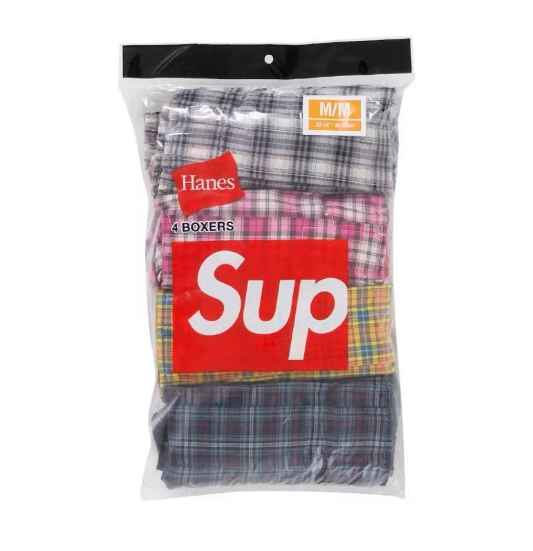 Supreme Hanes Plaid Boxers Multicolor
