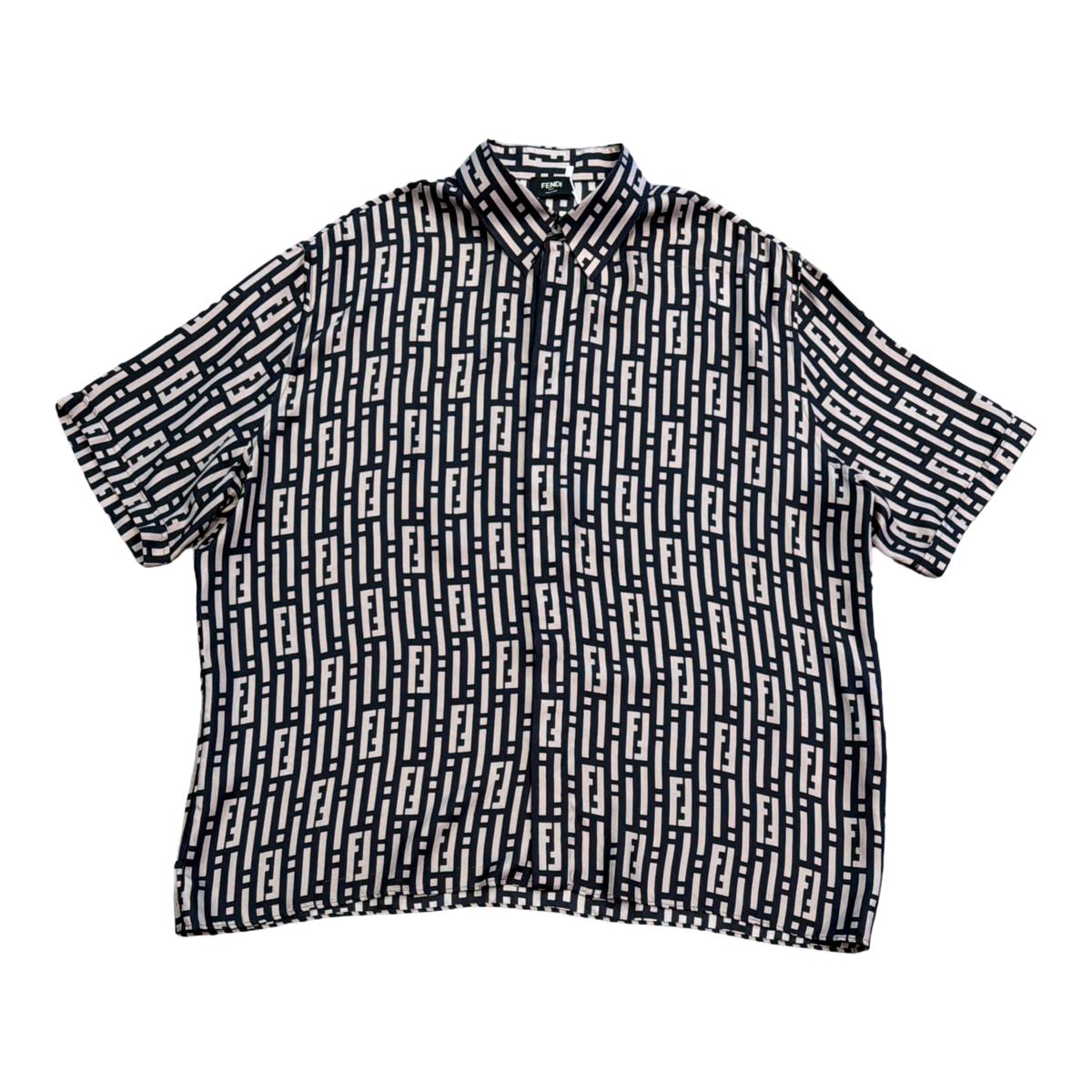 Fendi All Over Short Sleeve Button Up