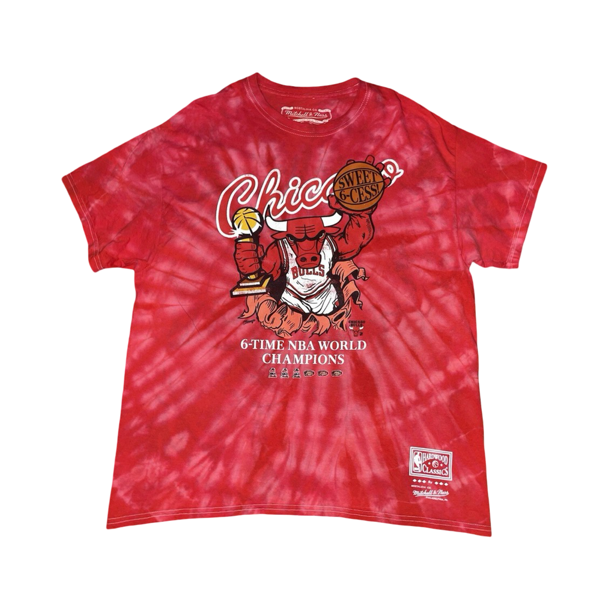 Mitchell & Ness Tie-Dyed Chicago Bulls Finals Tee