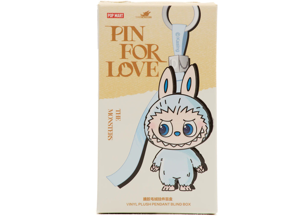 Pop Mart Labubu The Monsters Pin for Love Series Vinyl Plush Pendant (A-M) Single Blind Box