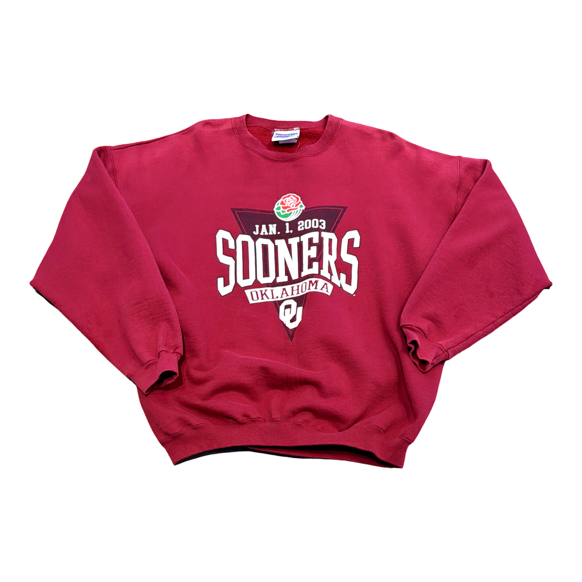 Vintage Hanes Oklahoma Sooners Rose Bowl 2003 Crewneck
