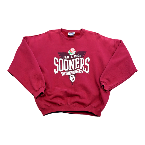 Vintage Hanes Oklahoma Sooners Rose Bowl 2003 Crewneck