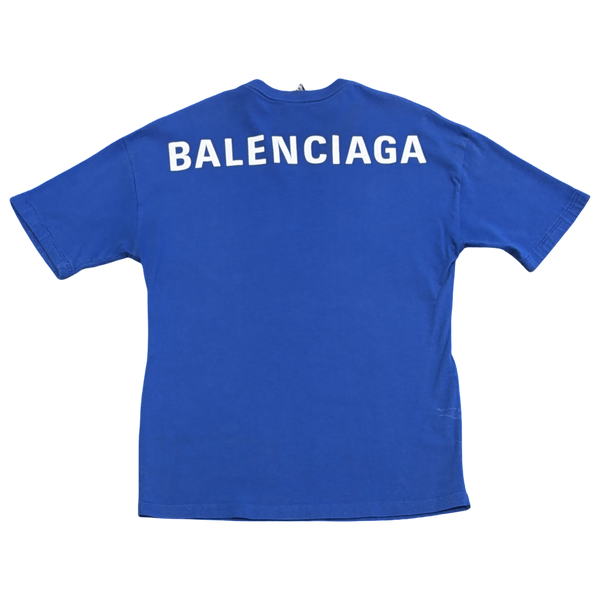 Balenciaga Blue Back Logo T-Shirt
