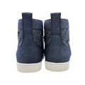 Christian Louboutin Denim Fabric Lou Degra Spiked High