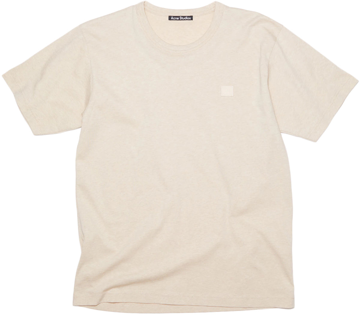 Acne Studios Lightweight Nash Face T-shirt Oatmeal Melange