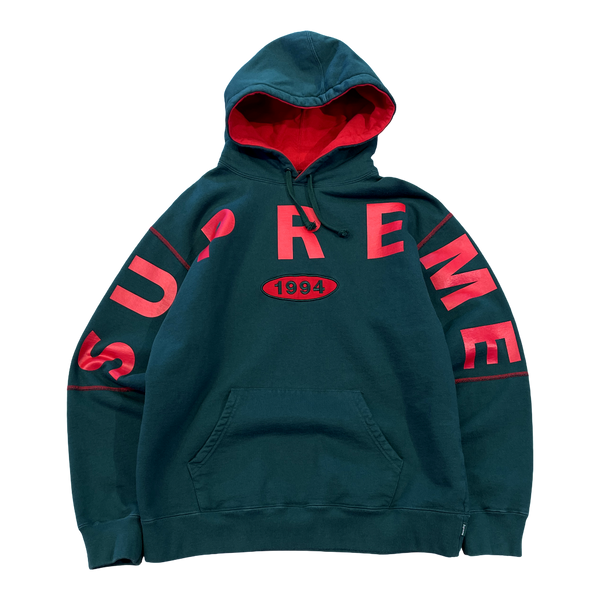 Supreme Spread Logo Hooded Sweatshirt Dark Green