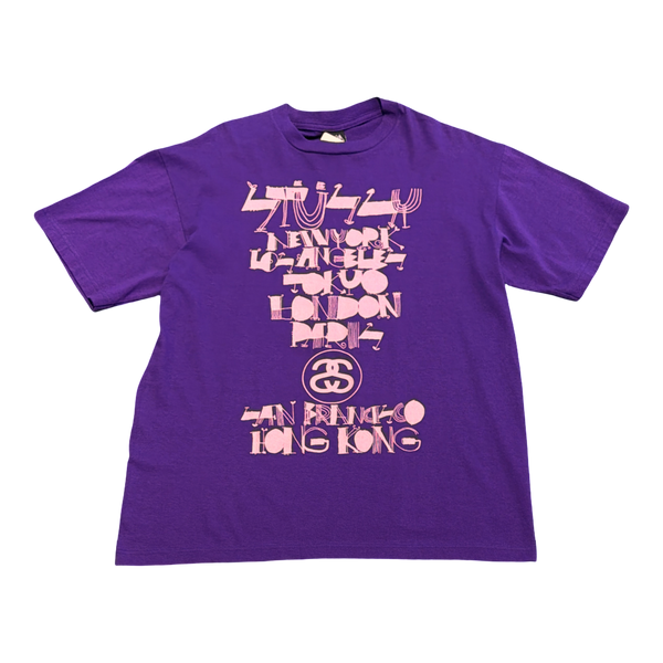 Stussy x Cody Hudson World Tour Tee Purple