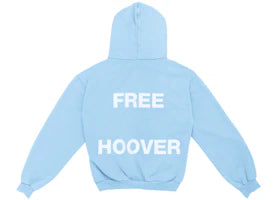 Kanye West & Drake Free Hoover Hoodie Light Blue