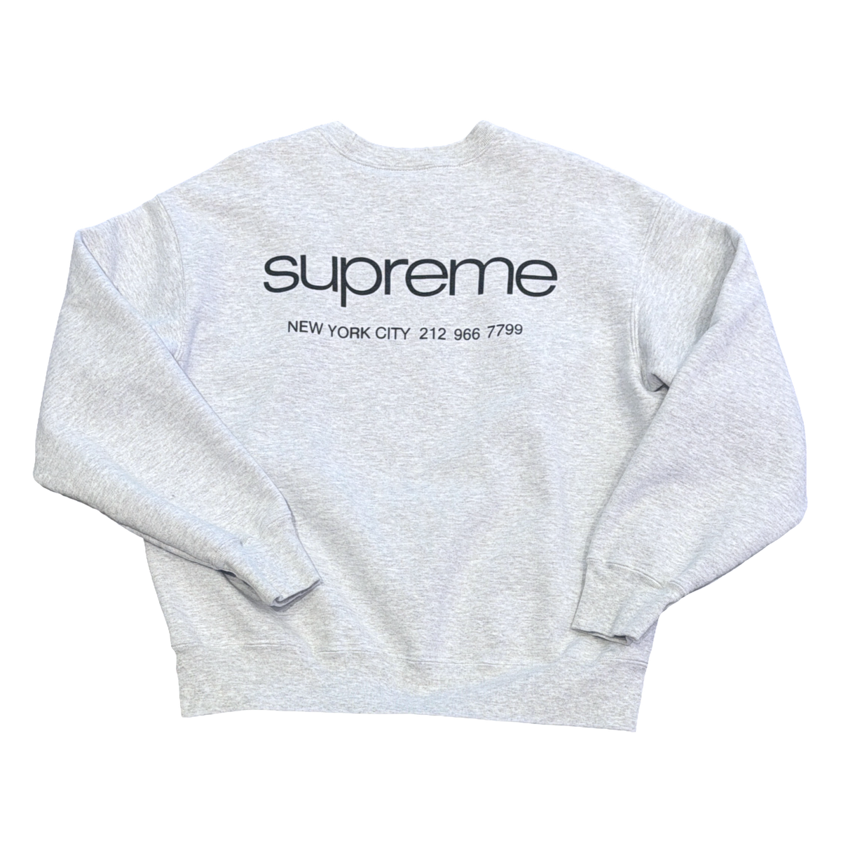 Supreme NYC Crewneck Ash Grey