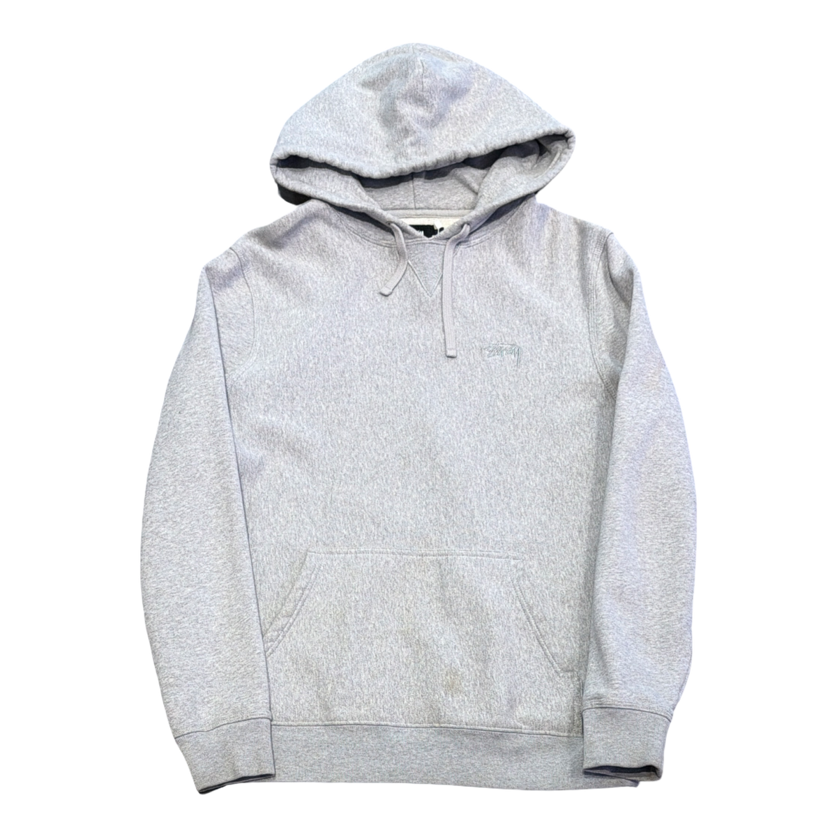 Stussy Logo Hoodie Grey
