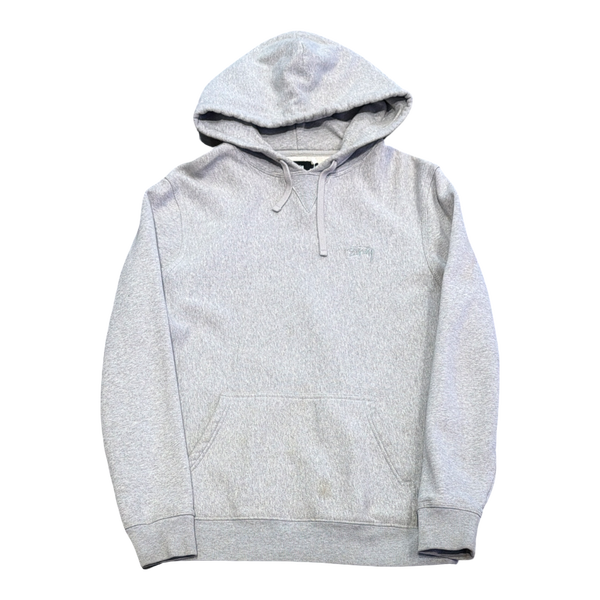 Stussy Logo Hoodie Grey