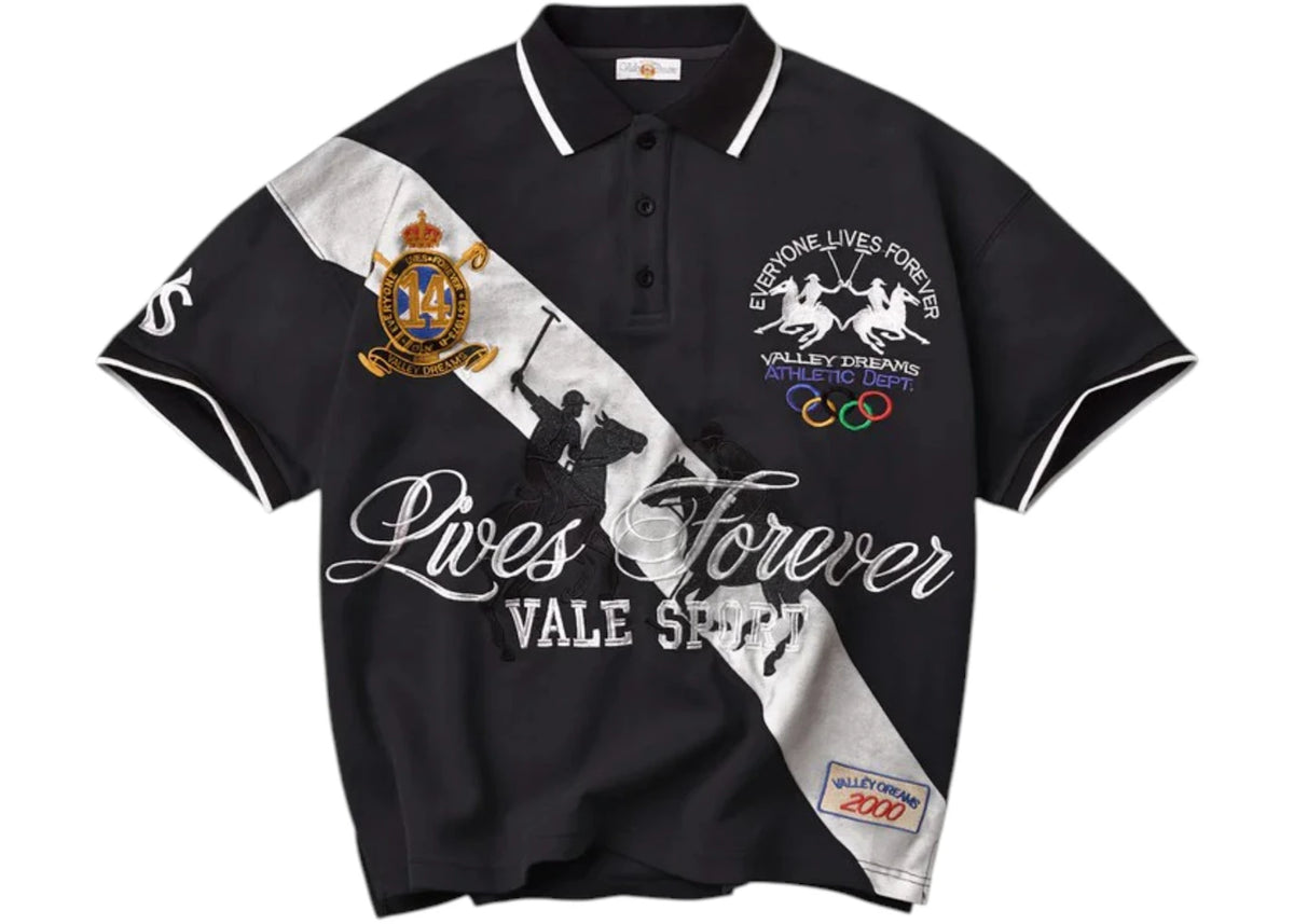 Vale Forever PANDA POLO [BLACK]