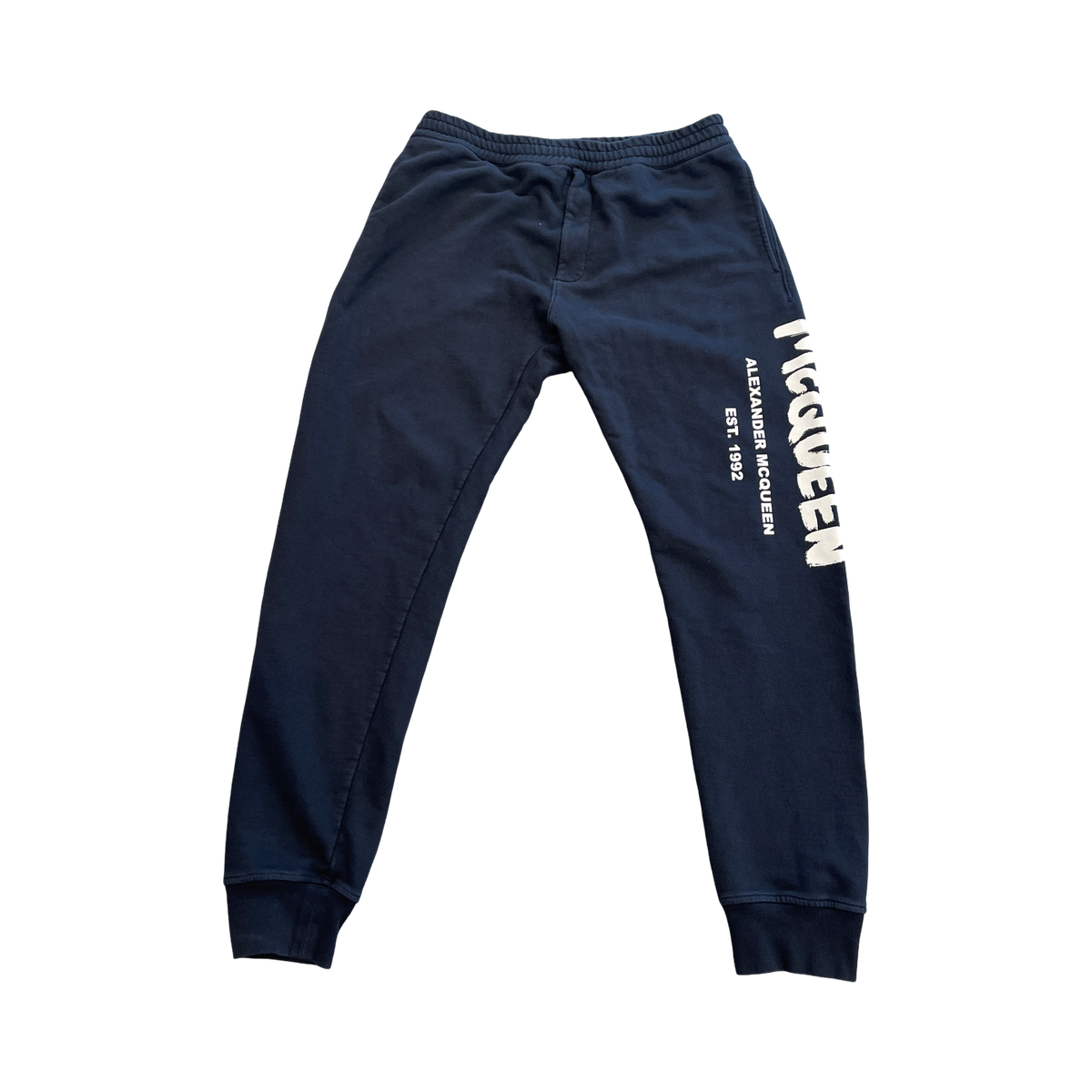 Alexander McQueen Graffiti Print Track Pants
