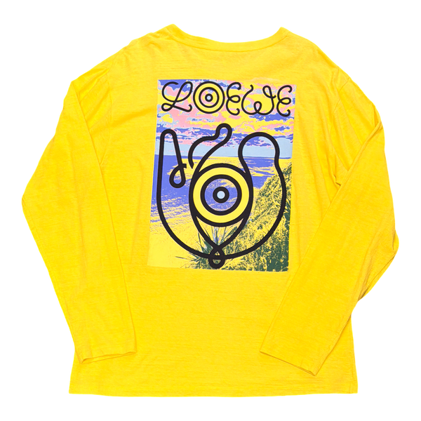 Loewe ELN EYE Nature Logo Longsleeve T-Shirt Yellow