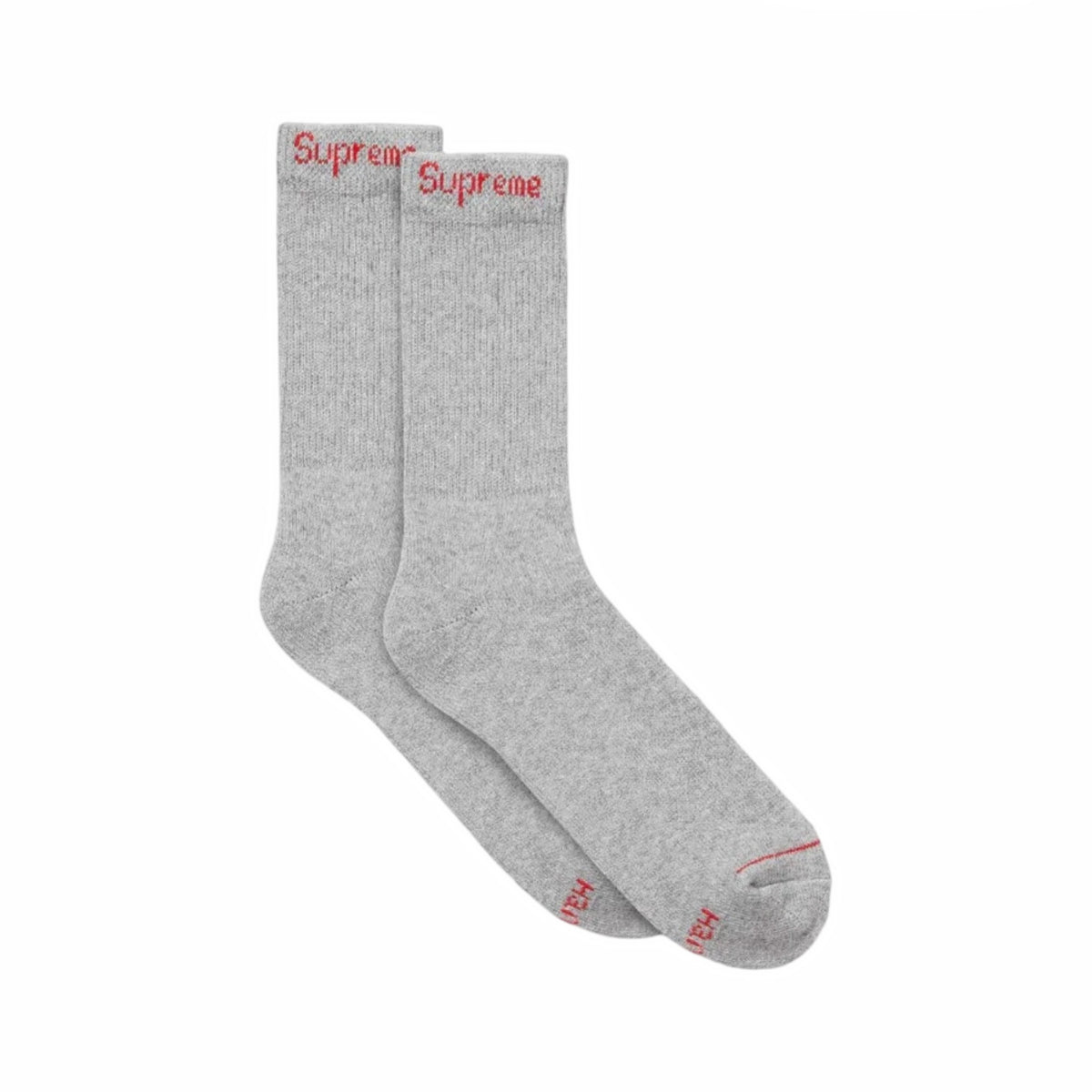 Grey Supreme Hanes Socks (1) Pair
