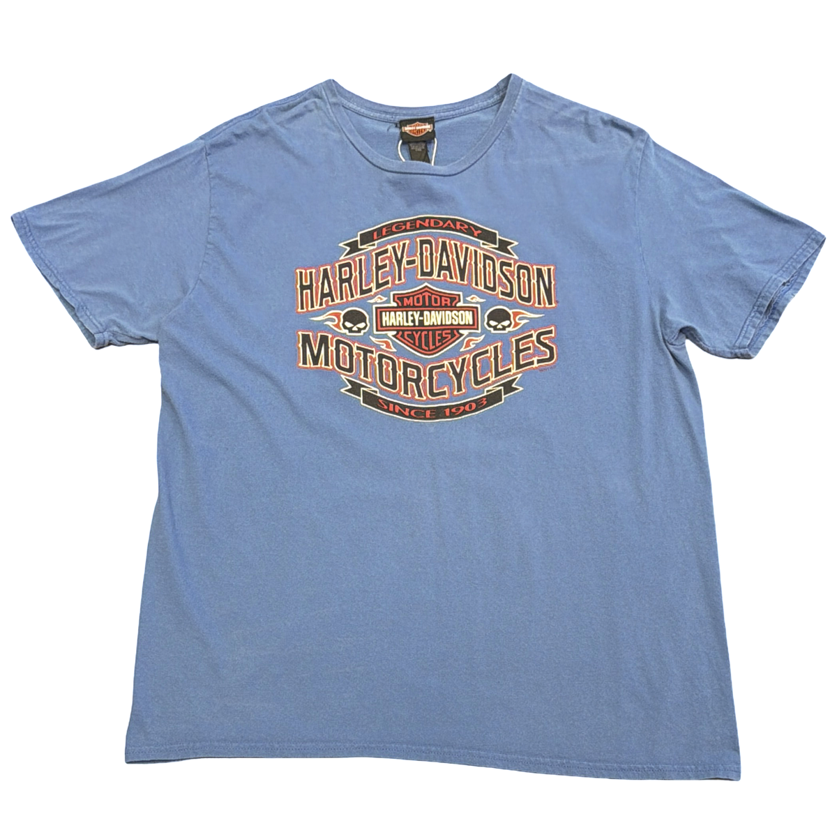 Vintage Harley Ottawa, Ohio Blue Tee