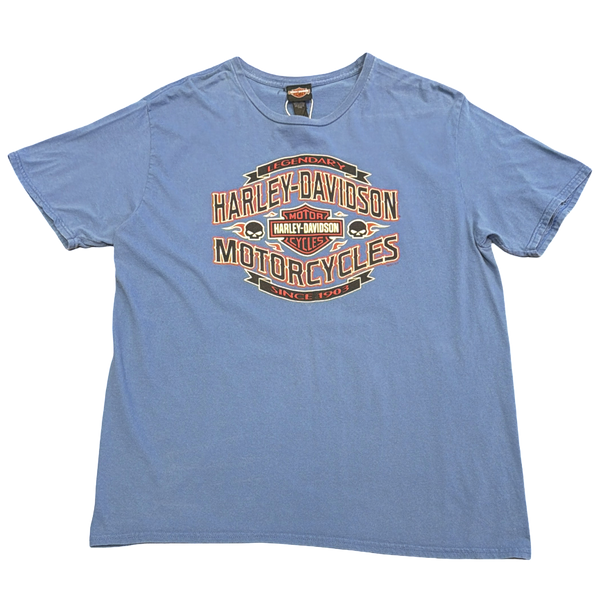 Vintage Harley Ottawa, Ohio Blue Tee