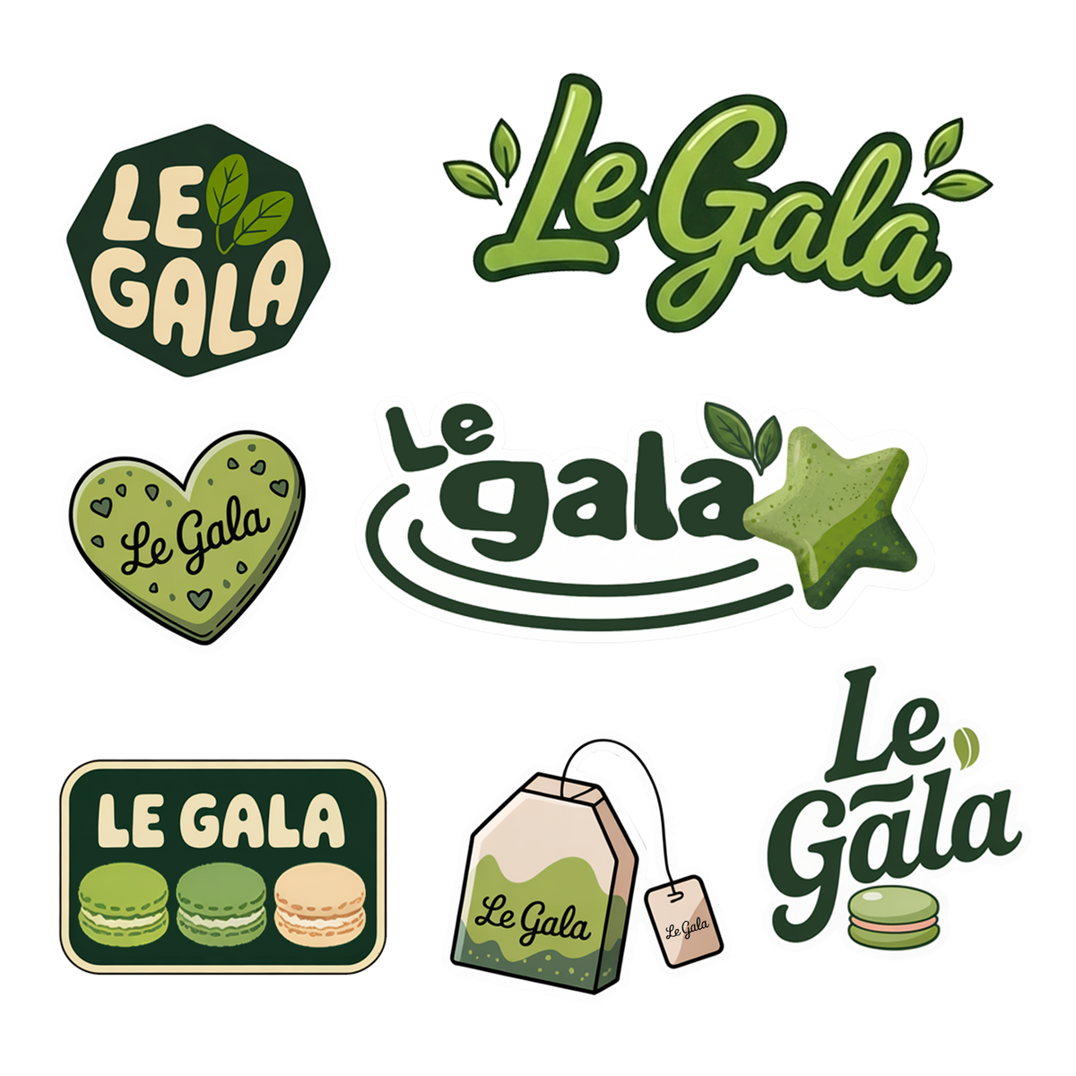 Le Gala Macaron Sticker Pack