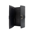Dior Long Wallet Black Black