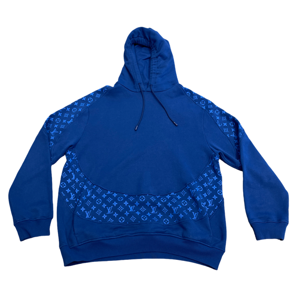 Louis Vuitton Japan Only Blue Circle Cut Monogram Hoodie