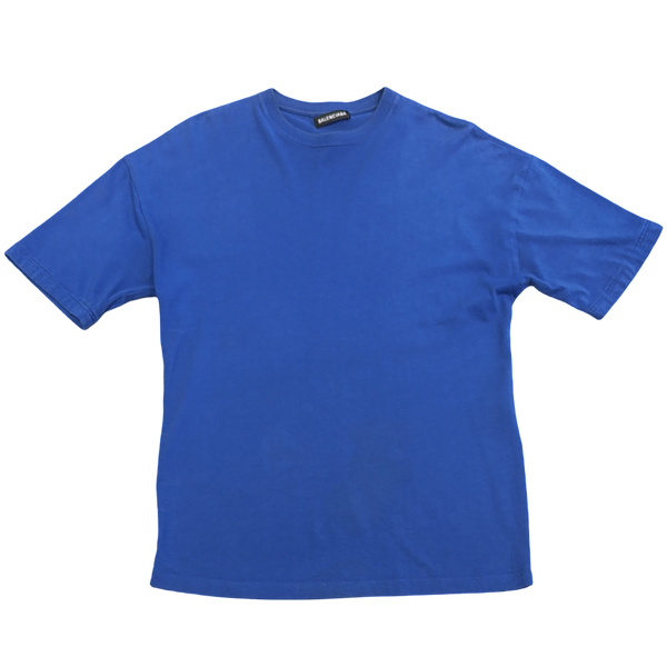 Balenciaga Blue Back Logo T-Shirt