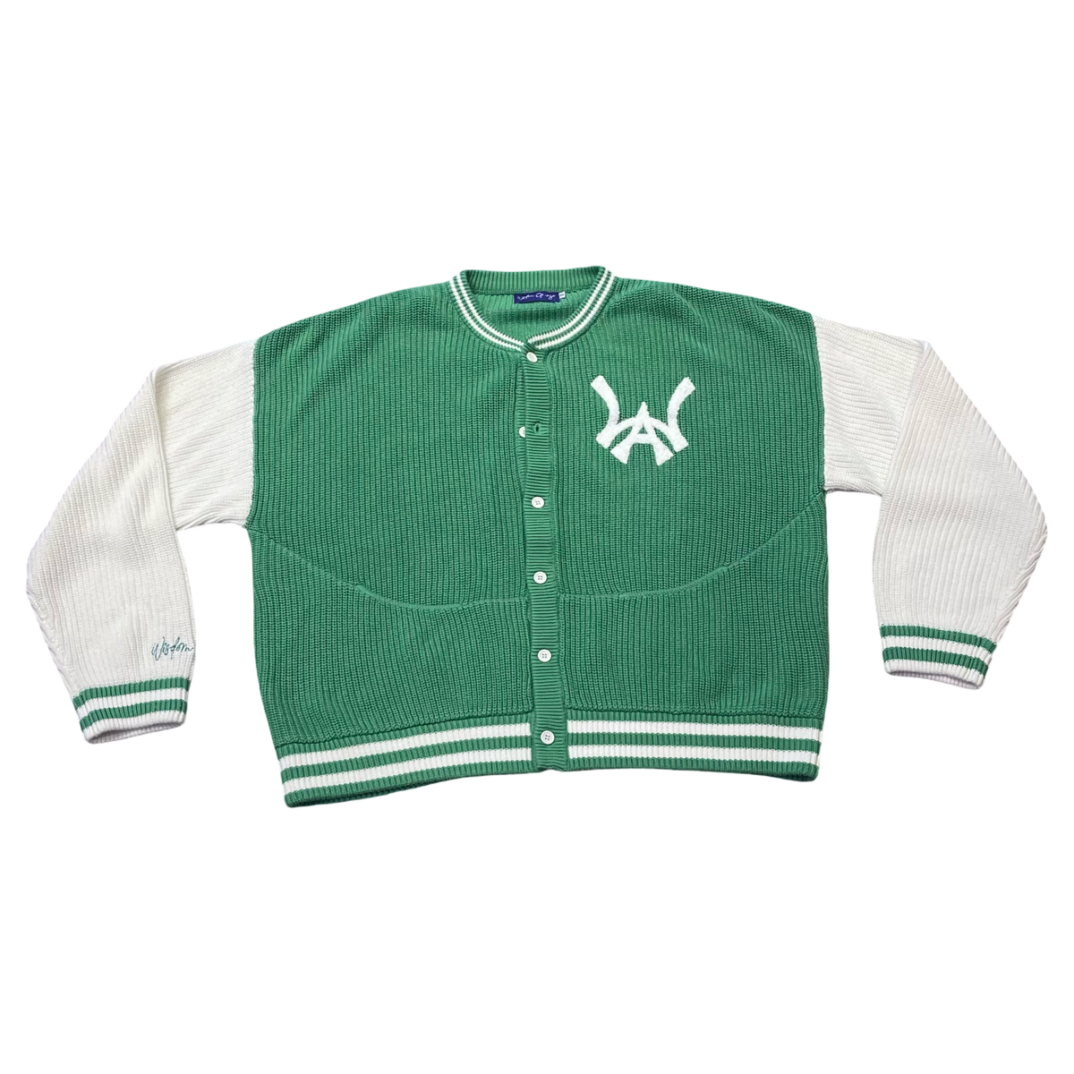 Wisdom Of Age Mens Cardigan Green