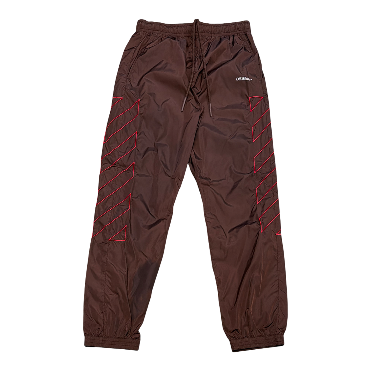 OFF-WHITE  Brown Nylon Pants